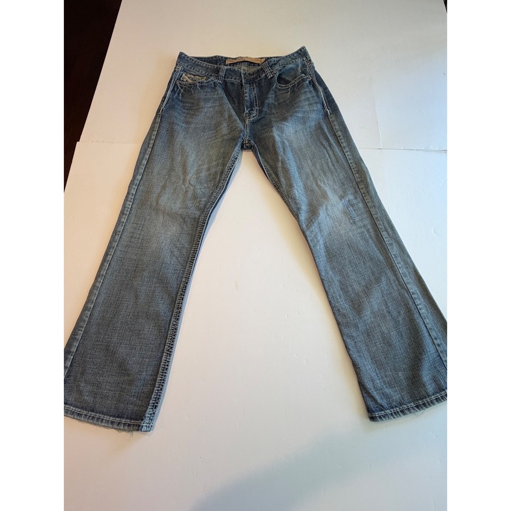 Rock and Roll Cowboy Double Barrel Relaxed Straight Leg Jeans Blue 36x34